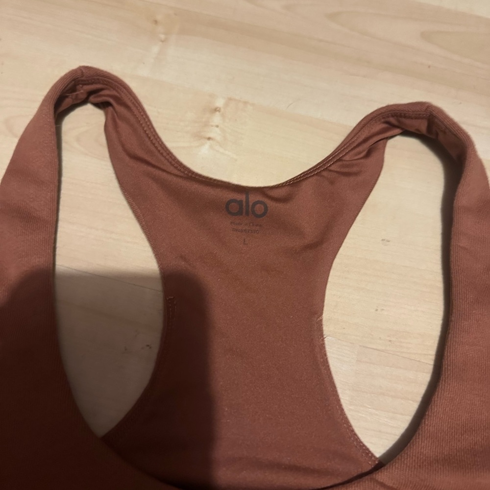 ALO Yoga Brown Sports Bra